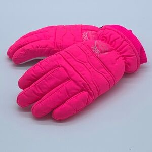 GIORDINI YOUTH BRIGHT PINK WINTER GLOVES